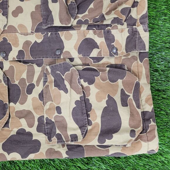 Vintage 80s Field-Line Camo Jacket Medium 23x29 Duck Hunting - Picture 16 of 16